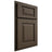 Shiloh Cabinetry Partial Overlay Richmond Maple Plain Cut Perfect Brown Door