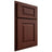 Shiloh Cabinetry Partial Overlay Richmond Maple Plain Cut Sable Door