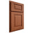 Shiloh Cabinetry Partial Overlay Richmond Maple Plain Cut Spice Door