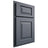 Shiloh Cabinetry Partial Overlay Richmond Paintable Slate Tile Door