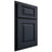 Shiloh Cabinetry Partial Overlay Richmond Poplar Plain Cut Hudson Door