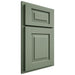 Shiloh Cabinetry Partial Overlay Richmond Poplar Plain Cut Moss Door