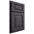 Shiloh Cabinetry Partial Overlay Richmond Red Oak Plain Cut Harbor Door