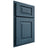 Shiloh Cabinetry Partial Overlay Richmond Red Oak Plain Cut Hudson Door