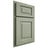 Shiloh Cabinetry Partial Overlay Richmond Red Oak Plain Cut Moss Door