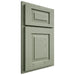 Shiloh Cabinetry Partial Overlay Richmond Red Oak Plain Cut Moss Door