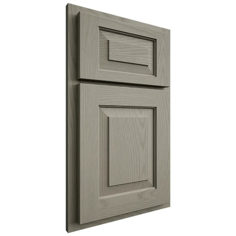 Shiloh Cabinetry Partial Overlay Richmond Red Oak Plain Cut Thyme Door