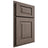 Shiloh Cabinetry Partial Overlay Richmond White Oak Plain Cut Clay Door