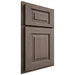 Shiloh Cabinetry Partial Overlay Richmond White Oak Plain Cut Clay Door