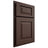 Shiloh Cabinetry Partial Overlay Richmond White Oak Plain Cut Dusk Door