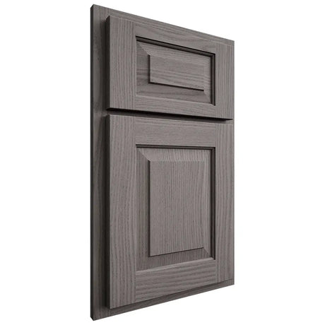 Shiloh Cabinetry Partial Overlay Richmond White Oak Plain Cut Flagstone Door
