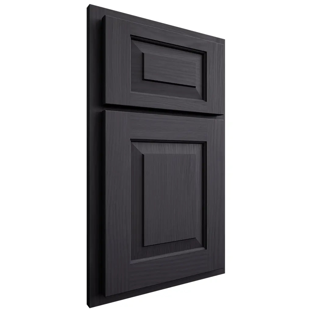 Shiloh Cabinetry Partial Overlay Richmond White Oak Plain Cut Harbor Door
