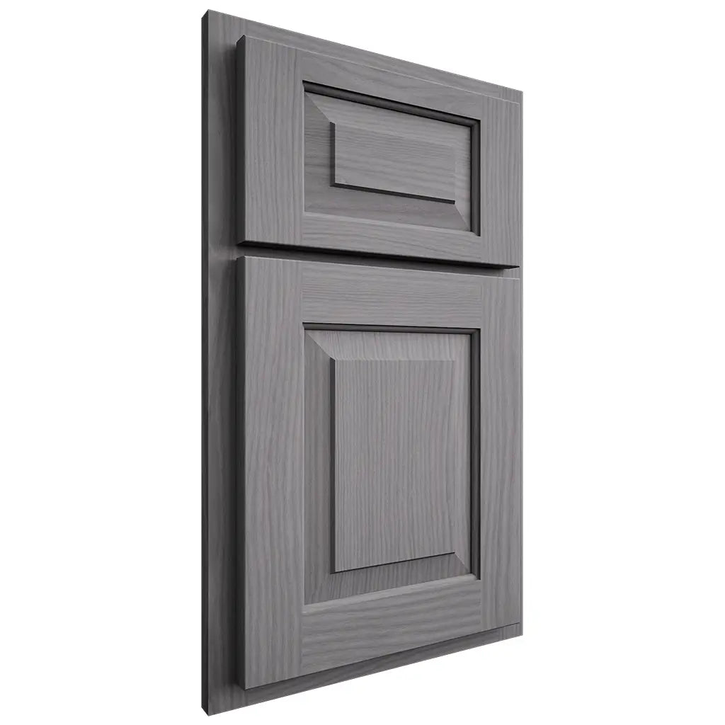 Shiloh Cabinetry Partial Overlay Richmond White Oak Plain Cut Sterling Door