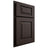 Shiloh Cabinetry Partial Overlay Richmond White Oak Quarter Sawn Morel Door
