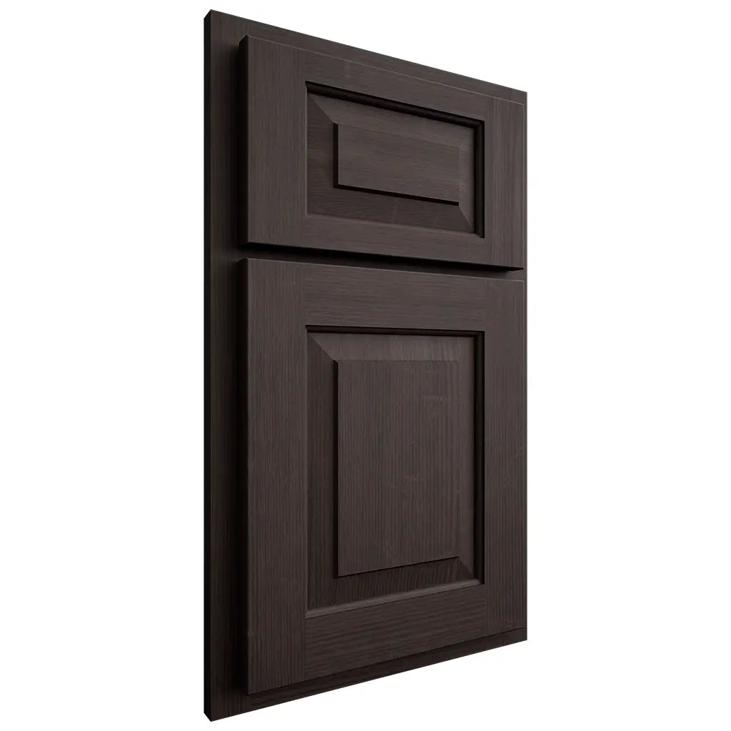 Shiloh Cabinetry Partial Overlay Richmond White Oak Quarter Sawn Morel Door