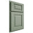 Shiloh Cabinetry Partial Overlay Richmond White Oak Quarter Sawn Moss Door