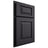 Shiloh Cabinetry Partial Overlay Richmond White Oak Rift Cut Harbor Door