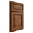 Shiloh Cabinetry Partial Overlay Savannah Cherry Plain Cut Carob Door