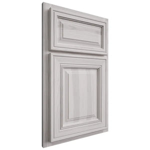 Shiloh Cabinetry Partial Overlay Savannah Hickory Plain Cut Cotton Door