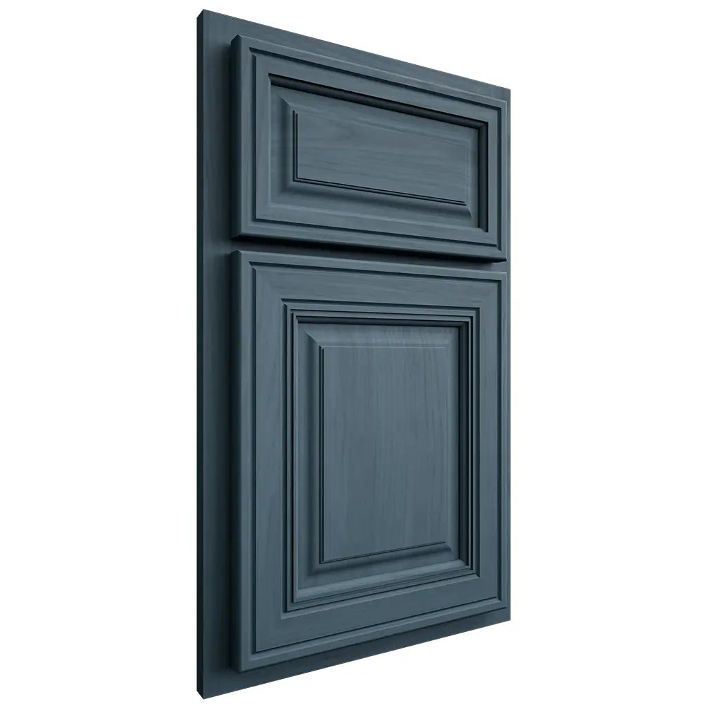 Shiloh Cabinetry Partial Overlay Savannah Hickory Plain Cut Hudson Door