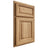 Shiloh Cabinetry Partial Overlay Savannah Hickory Plain Cut Natural Door