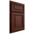 Shiloh Cabinetry Partial Overlay Savannah Maple Plain Cut Sable Door
