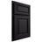 Shiloh Cabinetry Partial Overlay Savannah Poplar Plain Cut Harbor Door
