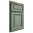 Shiloh Cabinetry Partial Overlay Savannah Poplar Plain Cut Moss Door