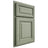 Shiloh Cabinetry Partial Overlay Savannah Red Oak Plain Cut Moss Door