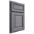 Shiloh Cabinetry Partial Overlay Savannah White Oak Plain Cut Cadet Door