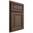 Shiloh Cabinetry Partial Overlay Savannah White Oak Plain Cut Mineral Door