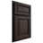 Shiloh Cabinetry Partial Overlay Savannah White Oak Plain Cut Morel Door
