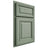 Shiloh Cabinetry Partial Overlay Savannah White Oak Plain Cut Moss Door