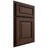 Shiloh Cabinetry Partial Overlay Savannah White Oak Quarter Sawn Braun Door