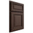 Shiloh Cabinetry Partial Overlay Savannah White Oak Quarter Sawn Dusk Door