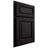 Shiloh Cabinetry Partial Overlay Savannah White Oak Quarter Sawn Espresso Door