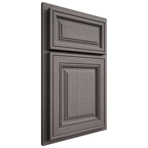 Shiloh Cabinetry Partial Overlay Savannah White Oak Quarter Sawn Flagstone Door