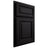 Shiloh Cabinetry Partial Overlay Savannah White Oak Quarter Sawn Ink Door