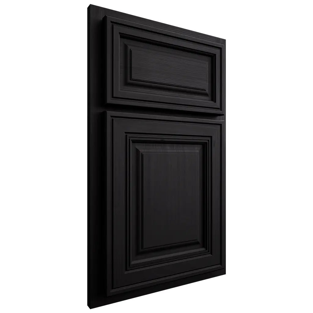 Shiloh Cabinetry Partial Overlay Savannah White Oak Quarter Sawn Ink Door