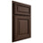Shiloh Cabinetry Partial Overlay Savannah White Oak Rift Cut Braun Door