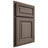 Shiloh Cabinetry Partial Overlay Savannah White Oak Rift Cut Clay Door