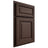 Shiloh Cabinetry Partial Overlay Savannah White Oak Rift Cut Dusk Door