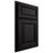 Shiloh Cabinetry Partial Overlay Savannah White Oak Rift Cut Espresso Door
