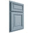 Shiloh Cabinetry Partial Overlay Savannah White Oak Rift Cut Sky Door