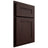 Shiloh Cabinetry Partial Overlay Scottsdale Alder Plain Cut Bistre Door