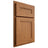 Shiloh Cabinetry Partial Overlay Scottsdale Alder Plain Cut Caramel Door