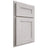 Shiloh Cabinetry Partial Overlay Scottsdale Alder Plain Cut Cotton Door