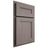 Shiloh Cabinetry Partial Overlay Scottsdale Alder Plain Cut Stonehenge Door
