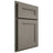 Shiloh Cabinetry Partial Overlay Scottsdale Alder Plain Cut Thyme Door