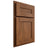 Shiloh Cabinetry Partial Overlay Scottsdale Cherry Plain Cut Carob Door